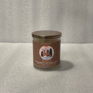 Bath and Body Works Cinnamon Caramel Swirl Single Wick Candle